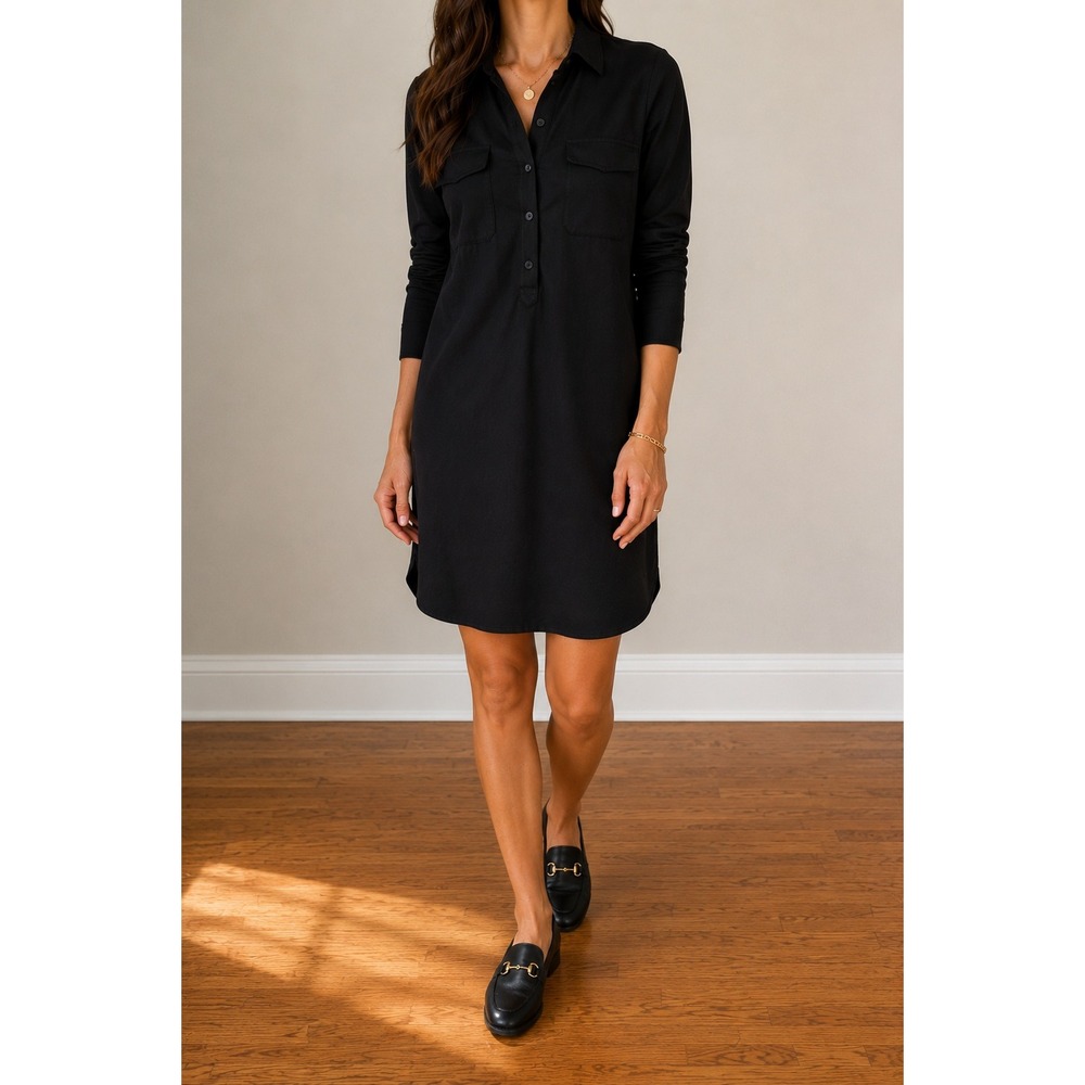 Tuckernuck Persifor Winpenny Dress Small Black Stretch Old Money Preppy Capsule
